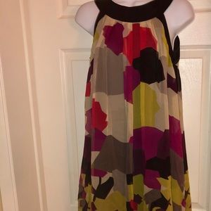 French Connection Geometric Halter Midi Dress